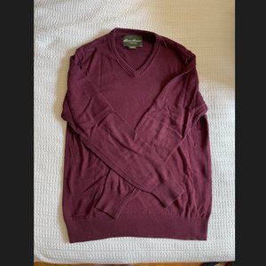 Eddie Bauer Large Tall V-Neck Sweater